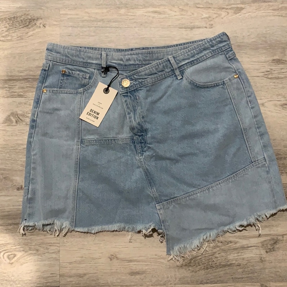 NWT!  River Island asymmetrical denim skirt